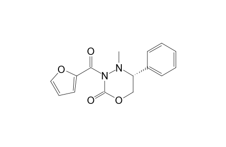 (5R)-4-Methyl-5-phenyl-3-(2-furoyl)-1,3,4-oxadiazinan-2-one