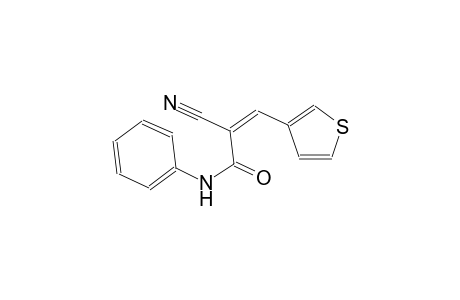(2Z)-2-cyano-N-phenyl-3-(3-thienyl)-2-propenamide