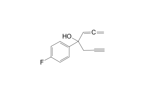 4-(4-fluorophenyl)hepta-1,2-dien-6-yn-4-ol