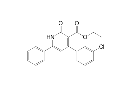 Ethyl 1,2-dihydro-4-(3-chlorophenyl)-6-phenyl-2-oxo-3-pyridine-carboxylate