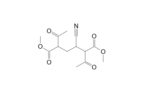 Hexanedioic acid, 2,5-diacetyl-3-cyano-, dimethyl ester