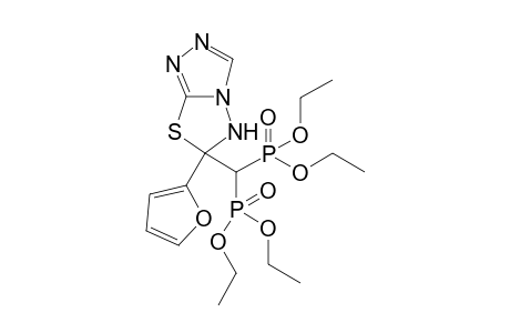 Tetraethyl (6-(furan-2-yl)-5,6-dihydro-[1,2,4]triazolo[3,4-b] [1,3,4]thiadiazol-6-yl)-methylenediphosphonate