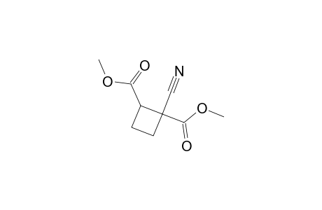 1,2-Cyclobutanedicarboxylic acid, 1-cyano-, dimethyl ester, trans-