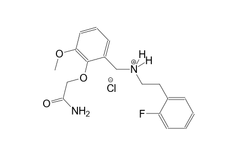 benzeneethanaminium, N-[[2-(2-amino-2-oxoethoxy)-3-methoxyphenyl]methyl]-2-fluoro-, chloride