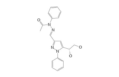 5-[(1S)-1,2-DIHYDROXYETHYL]-1-PHENYLPYRAZOLE-3-CARBOXALDEHYDE-N-ACETYLPHENYL-HYDRAZONE