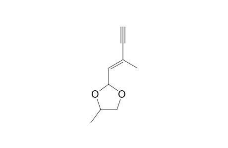 1,3-Dioxolane, 4-methyl-2-(2-methyl-1-buten-3-ynyl)-