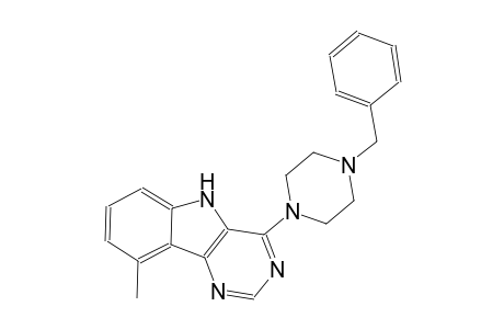 4-(4-benzyl-1-piperazinyl)-9-methyl-5H-pyrimido[5,4-b]indole