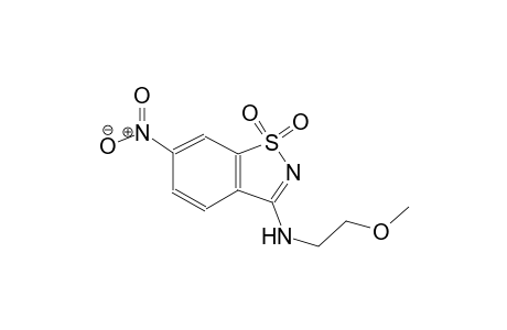 N-(2-methoxyethyl)-6-nitro-1,2-benzisothiazol-3-amine 1,1-dioxide