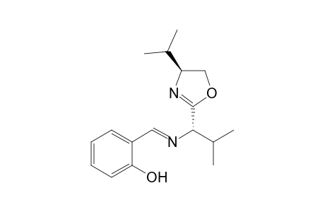 2-(((S)-1-((S)-4-isopropyl-4,5-dihydro-oxazol-2-yl)-2-methylpropylimino)methyl)phenol