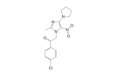 1-(4-CHLOROPHENACYL)-2-METHYL-5-NITRO-4-PYRROLIDINO-IMIDAZOLE
