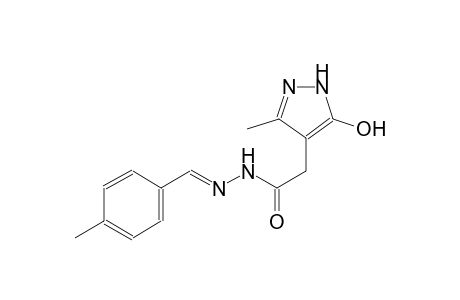 1H-pyrazole-4-acetic acid, 5-hydroxy-3-methyl-, 2-[(E)-(4-methylphenyl)methylidene]hydrazide