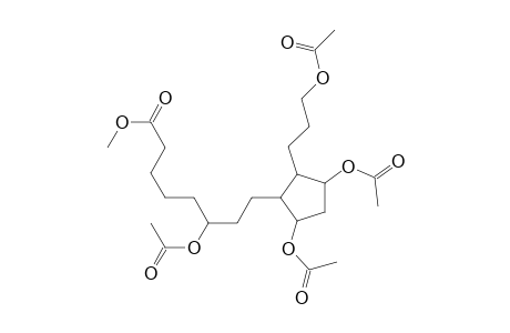 8-(2-(3-acetoxypropyl)-3,5-di(acetoxy)cyclopentyl)-6-acetoxyoctanoic acid methyl ester