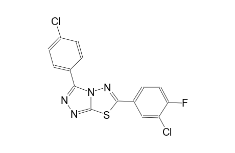 [1,2,4]triazolo[3,4-b][1,3,4]thiadiazole, 6-(3-chloro-4-fluorophenyl)-3-(4-chlorophenyl)-