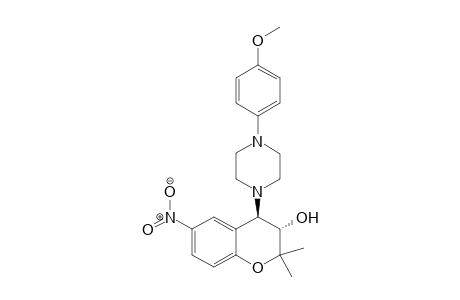 (3S,4R)-4-(4-(4-Methoxyphenyl)piperazin-1-yl)-2,2-dimethyl-6-nitrochroman-3-ol