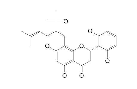 EXIGUAFLAVANONE-M;(2S)-5,7,2',6'-TETRAHYDROXY-8-[5-METHY-2-(2-HYDROXYISOPROPYL)-4-HEXENYL]-FLAVANONE