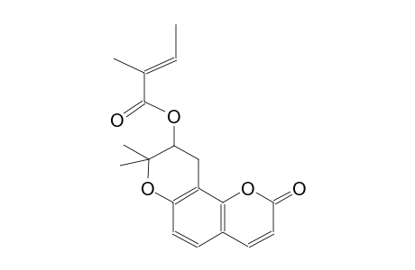 2-Butenoic acid, 2-methyl-, 9,10-dihydro-8,8-dimethyl-2-oxo-2H,8H-benzo[1,2-b:3,4-b']dipyran-9-yl ester