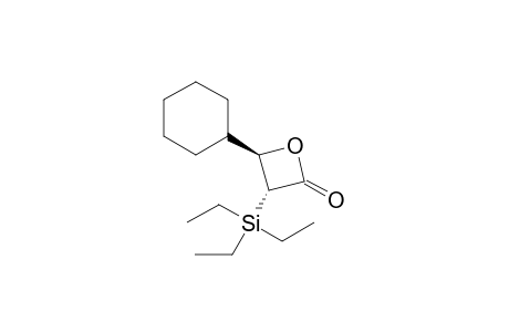 trans-4-Cyclohexyl-3-(triethylsilyl)-2-oxetanone