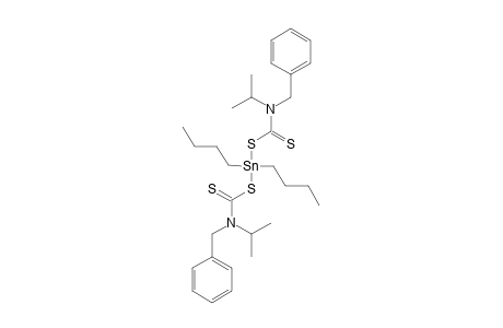 (C4H9)2SN[S2CN(C7H7)(ISO-C3H7)]2;DIBUTYLTIN(IV)-N-BENZYL-N-ISOPROPYLDITHIOCARBAMATE