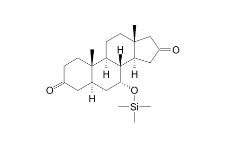 5.ALPHA.-ANDROSTAN-7.ALPHA.-OL-3,16-DIONE-TRIMETHYLSILYL ETHER