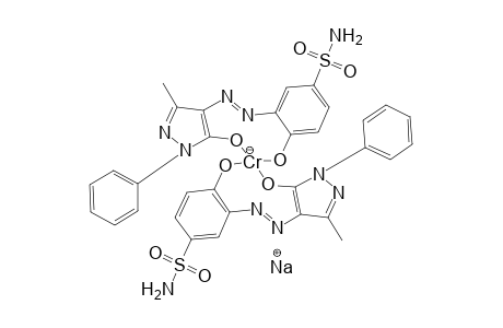 2-Amino-1-phenol-4-sulfonamide->3-methyl-1-phenyl-5-pyrazolon/1:2 Cr omplex