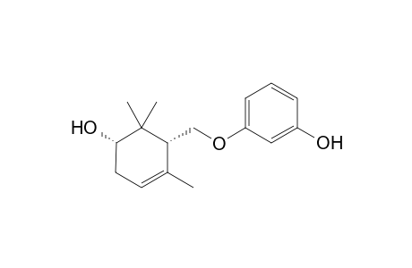 3-(((1R,5S)-5-hydroxy-2,6,6-trimethylcyclohex-2-enyl)methoxy)phenol