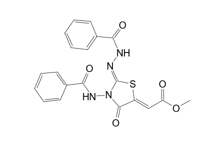 (Z)-Methyl-2-[(Z)-3-benzamido-2-(2-benzoylhydrazono)-4-oxo-1,3-thiazolidin-5-ylidene]-acetate