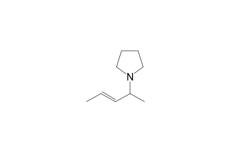 1-[(E)-pent-3-en-2-yl]pyrrolidine