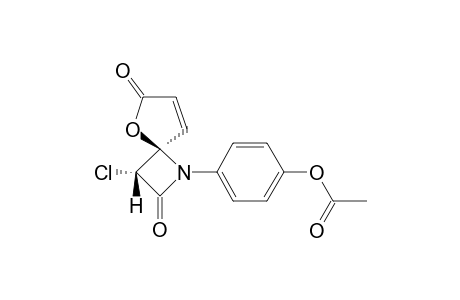 3-CHLORO-1-P-ACETOXYPHENYL-5-OXA-1-AZASPIRO-[3,4]-OCT-7-EN-2,6-DIONE