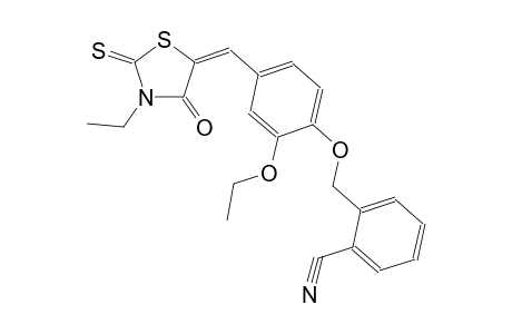 benzonitrile, 2-[[2-ethoxy-4-[(E)-(3-ethyl-4-oxo-2-thioxo-5-thiazolidinylidene)methyl]phenoxy]methyl]-