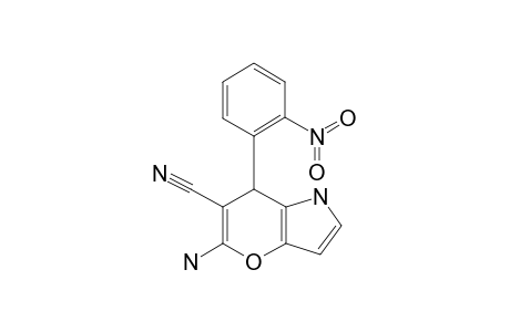 5-AMINO-1,7-DIHYDRO-7-(2-NITROPHENYL)-PYRANO-[3,2-B]-PYRROLE-6-CARBONITRILE