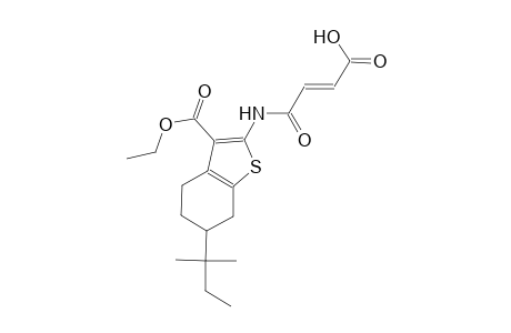 (2E)-4-{[3-(ethoxycarbonyl)-6-tert-pentyl-4,5,6,7-tetrahydro-1-benzothien-2-yl]amino}-4-oxo-2-butenoic acid