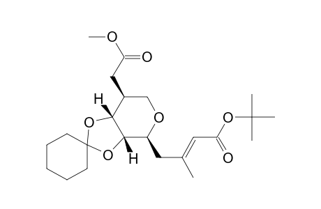 tert-Butyl 4-[3(S),4(R)-(cyclohexylidenedioxy)-5(S)-[(methoxycarbonyl)methyl]tetrahydropyran-2(S)-yl]-3-methyl-2(E)-butenoate