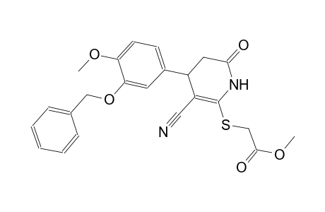 acetic acid, [[3-cyano-1,4,5,6-tetrahydro-4-[4-methoxy-3-(phenylmethoxy)phenyl]-6-oxo-2-pyridinyl]thio]-, methyl ester