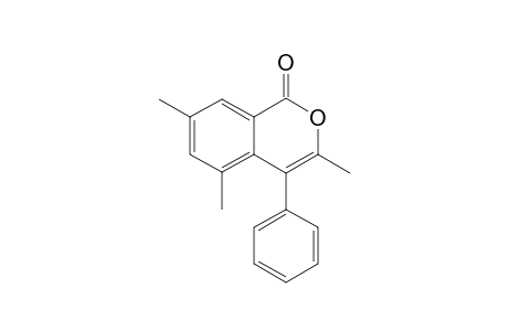 3,5,7-Trimethyl-4-phenyl-1H-isochromen-1-one