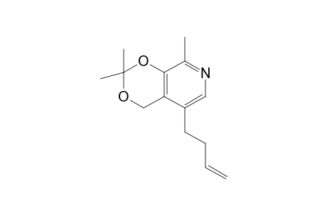 2,2,8-Trimethyl-5-( 3'-butenyl)-4H-1,3-dioxino[4,5]pyridine