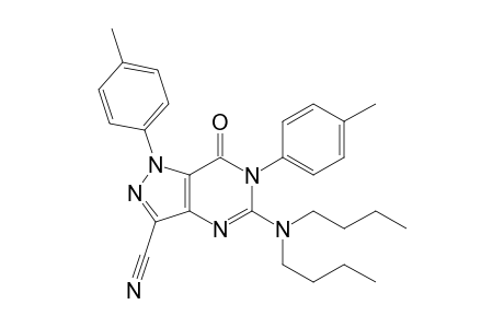 5-Dibutylamino-3-cyano-1,6-di(p-tolyl)-1H-pyrazolo[4,3-d]pyrimidin-7(6H)-one