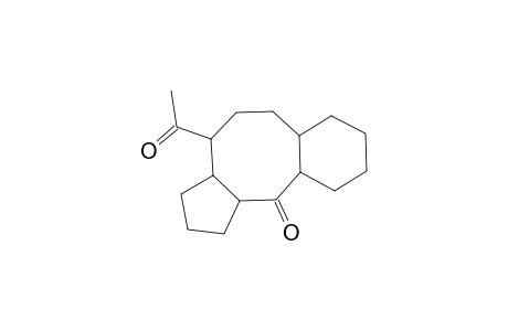 11H-Benzo[a]cyclopenta[d]cycloocten-11-one, 4-acetyltetradecahydro-