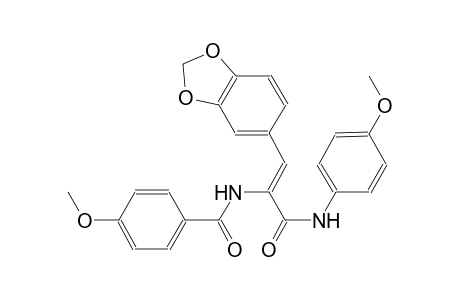 benzamide, N-[(Z)-2-(1,3-benzodioxol-5-yl)-1-[[(4-methoxyphenyl)amino]carbonyl]ethenyl]-4-methoxy-