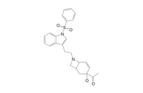 8-[N-(PHENYLSULFONYL)-TRYPTOPHYL]-8-AZA-4-ACETYL-4-HYDROXYBICYCLO-[4.2.0]-OCT-2-ENE