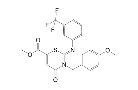 2H-1,3-thiazine-6-carboxylic acid, 3,4-dihydro-3-[(4-methoxyphenyl)methyl]-4-oxo-2-[[3-(trifluoromethyl)phenyl]imino]-, methyl ester,
