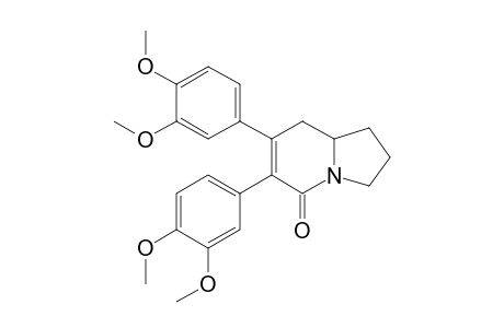 6,7-bis(3,4-dimethoxyphenyl)-2,3,8,8a-tetrahydro-1H-indolizin-5-one