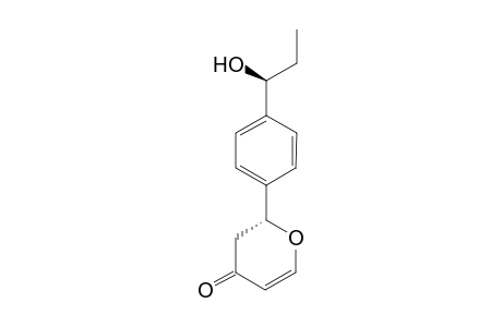 (2R)-2-[4-[(1S)-1-hydroxypropyl]phenyl]-2,3-dihydropyran-4-one