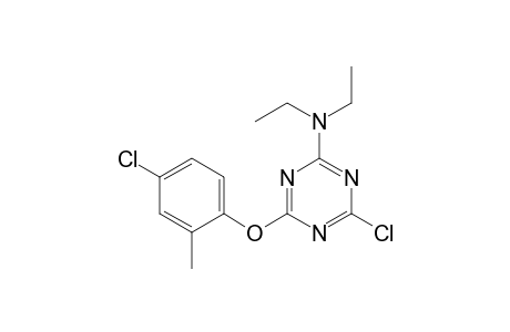 2-Chloro-4-(4-chloro-2-methylphenoxy)-6-diethylamino-1,3,5-triazine