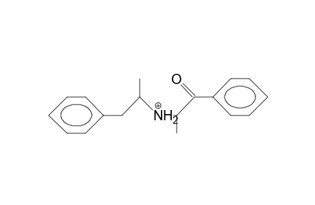 1-Phenyl-2-(.beta.-phenylisopropylamino)-1-propanone cation