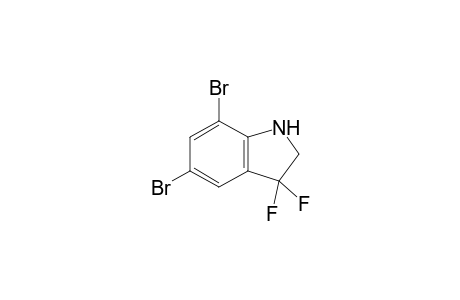 5,7-bis(bromanyl)-3,3-bis(fluoranyl)-1,2-dihydroindole
