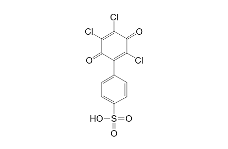 Benzenesulfonic acid, 4-(2,4,5-trichloro-3,6-dioxo-1,4-cyclohexadien-1-yl)-
