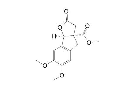 Methyl 6,7-dimethoxy-2-oxo-3,3a,4,8b-tetrahydro-2H-indeno[1,2-b]furan-3a-carboxylate