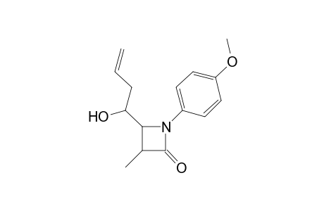 (3SR,4SR)-4-[(RS)-1-Hydroxy-3-butenyl]-3-methyl-1-(p-methoxyphenyl)-2-azetidinone