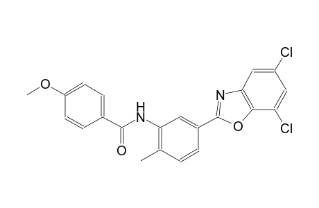 benzamide, N-[5-(5,7-dichloro-2-benzoxazolyl)-2-methylphenyl]-4-methoxy-