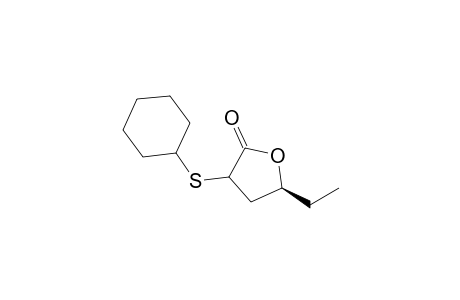 (5S)-3-(cyclohexylthio)-5-ethyl-2-oxolanone